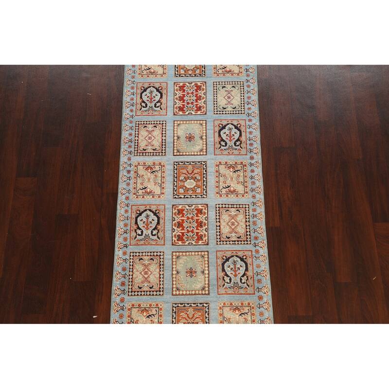 Garden Design Kazak Oriental Staircase Runner Rug Handmade Wool Carpet - 2'9" x 9'7"