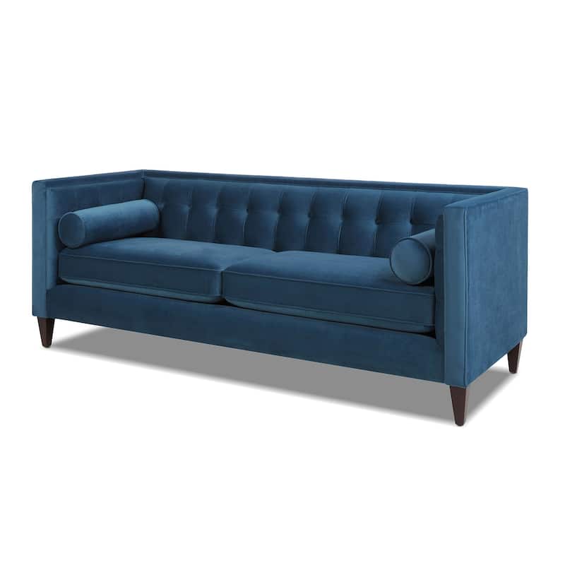 Jack 84" Modern Upholstered Tufted Tuxedo Sofa