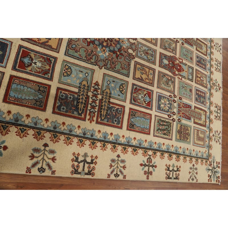 Garden Design Kazak Oriental Area Rug Handmade Wool Carpet - 6'7" x 10'1"