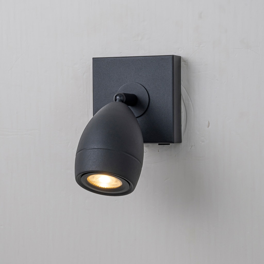 CraftHome Black Cordless Wall Sconce LED Spotlight with Touch & Remote Control, Adjustable and Stepless Dimmable Accent Light