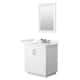 Option White, Nickel Trim, White Quartz Top