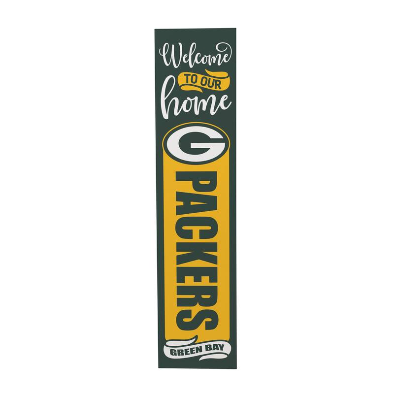 47" Double Sided Seasonal Porch Leaner, Green Bay Packers - 47" x 11.25"