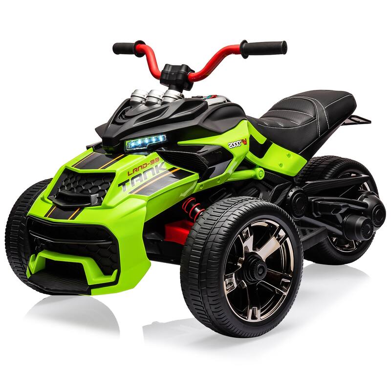 Kids Ride On Electric ATV for Kids with 3 Wheelers - Green
