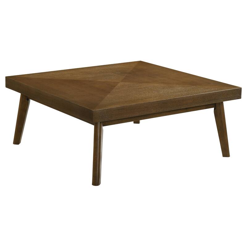 Westerly Square Wood Coffee Table Walnut Brown - Veneer/MDF - Walnut