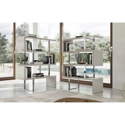 Pearl Bookcase in Glossy Chateau Gray