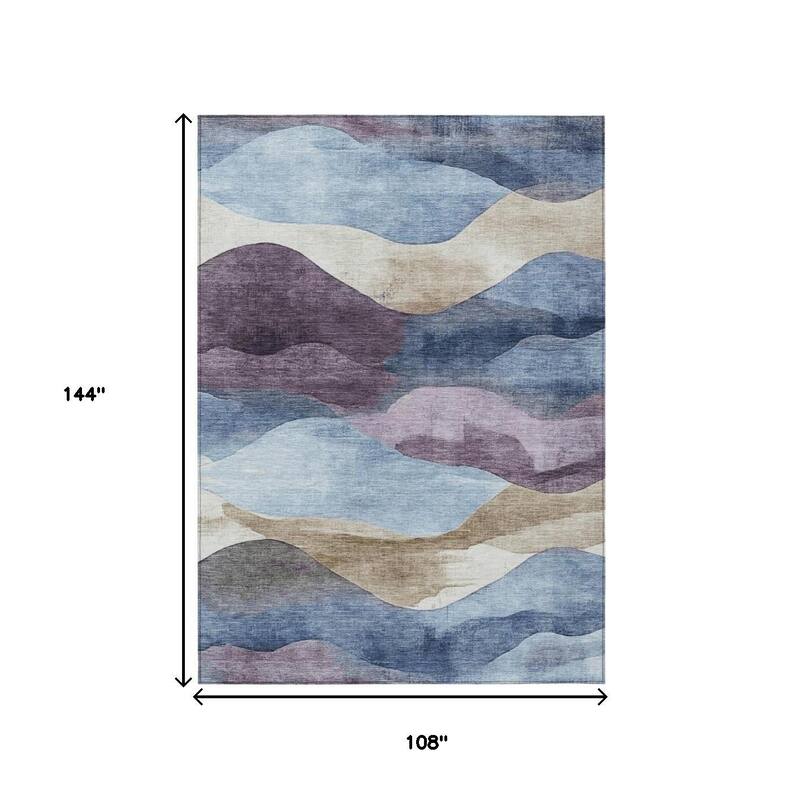 HomeRoots Abstract Transitional Rectangle Outdoor Rug