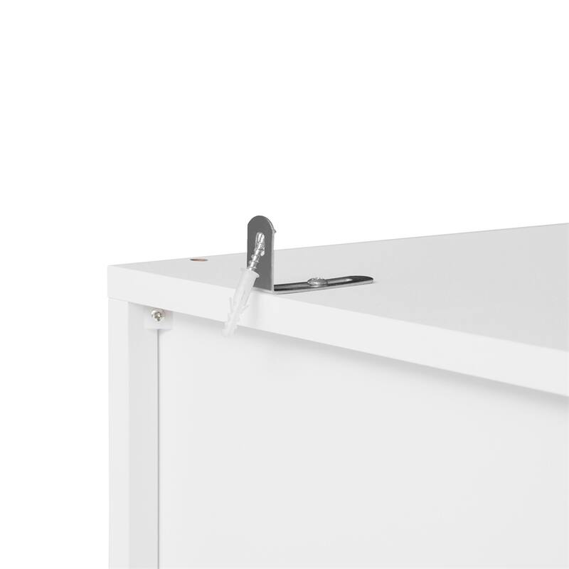 Hollow Pattern 2 Door 3 Drawer Wardrobe