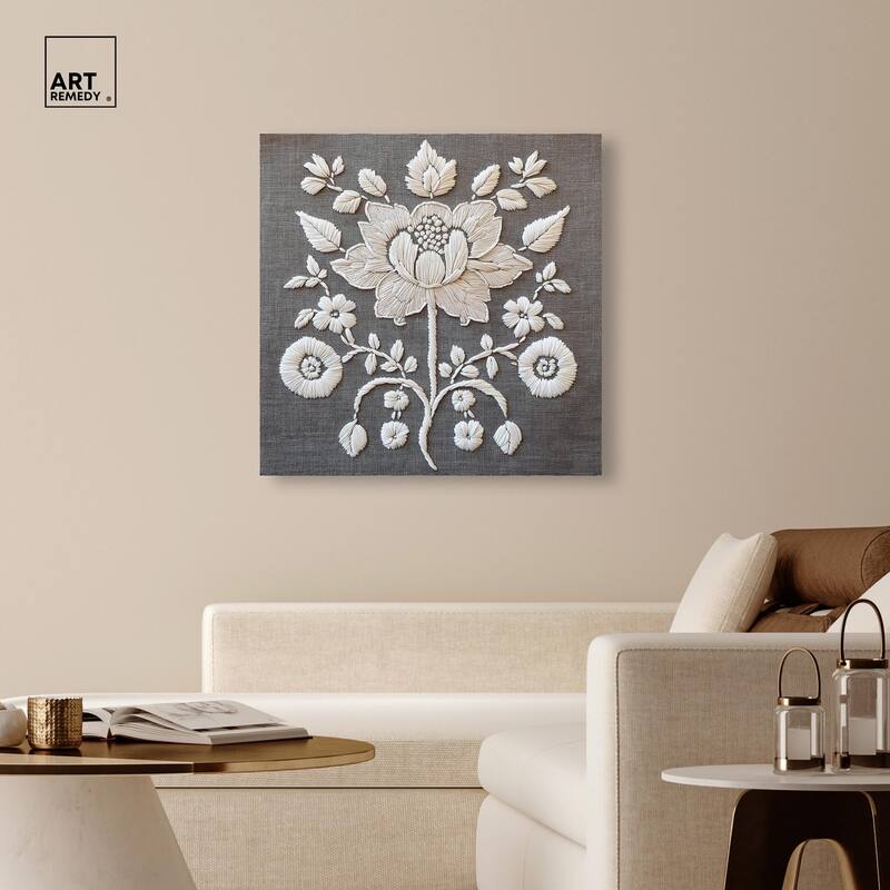Stitched Symmetry II Canvas by Art Remedy, Gallery Wrapped