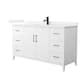 Option White / White Cultured Marble Top / Matte Black