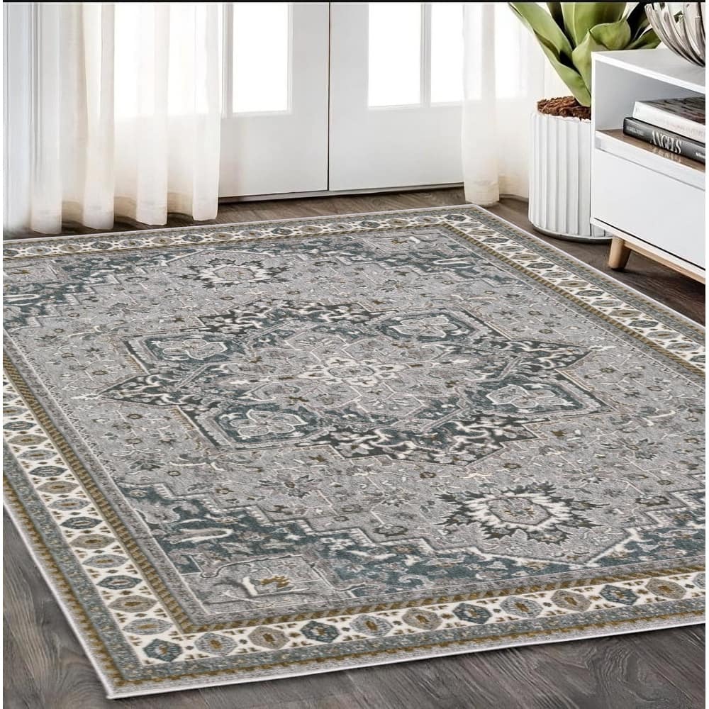 HomeRootsMedallion Traditional Runner Area Rug