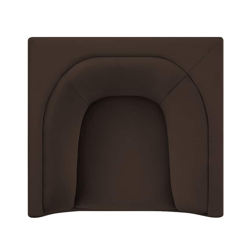 Hilda Curved Back Performance Velvet Armchair