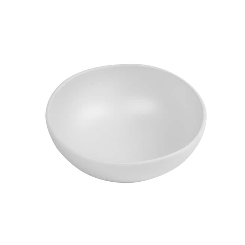 Abode Homewares Matte Craft Coupe Melamine Bowl - White - 7" - Set of 6