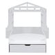 preview thumbnail 8 of 24, Twin Wooden Low Platform Bedframe w/ Shelves, Socket & Bench at The Foot