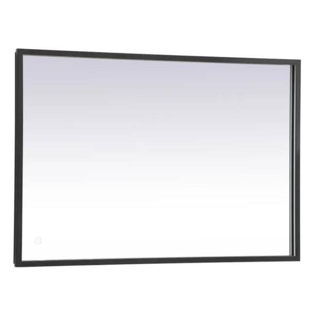 Elegant Lighting MRE62436 Pier 36" W x 24" H Modern Rectangular - Black