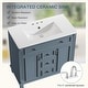 preview thumbnail 10 of 10, 36" Freestanding Bathroom Vanity with Sink, 2 Drawers, 2 Door Organizers