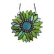 preview thumbnail 4 of 13, Handcrafted Floral Design Vibrant Multicolor Stained Glass Window Panel