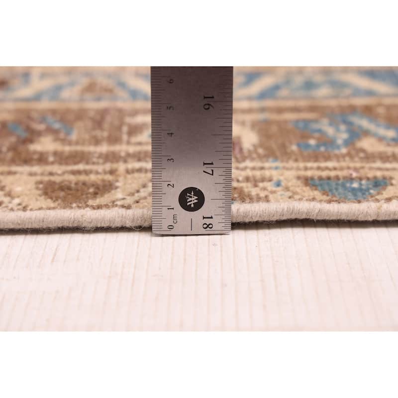 ECARPETGALLERY Hand-knotted Antalya Vintage Beige Wool Rug - 3'3 x 10'0