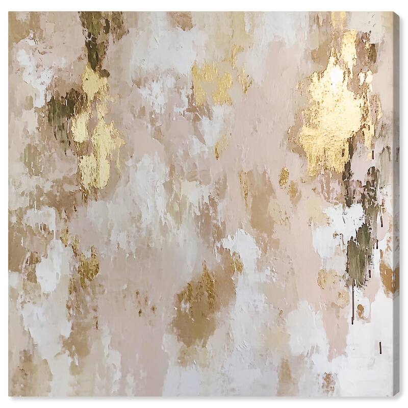 Golden Glimmer Gesture I Canvas by Art Remedy, Gallery Wrapped - 40" x 40"