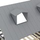 preview thumbnail 49 of 47, House Bed Wood Low Loft Bed House-shape Frame Bed with 2 Roof Skylights, Kids Storage Bed with 4 Drawers, Guardrail and Stairs