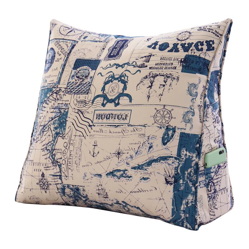 Kids Bed Rest Wedge Throw Pillow Decorative Sofa Back Support