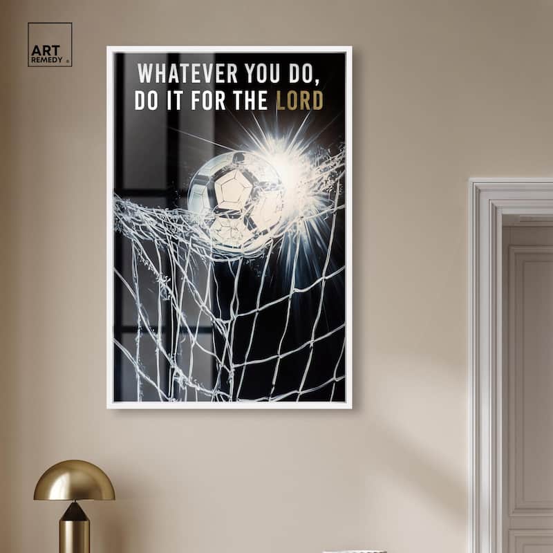 Do it for the Lord Soccer Shadowbox by Art Remedy