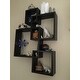 Danya B. Intersecting Cube Shelves - Espresso