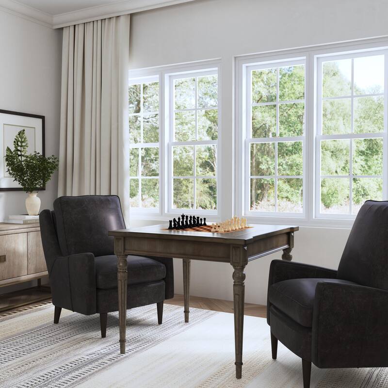 Butler Vincent Silver Satin Multi Game Table