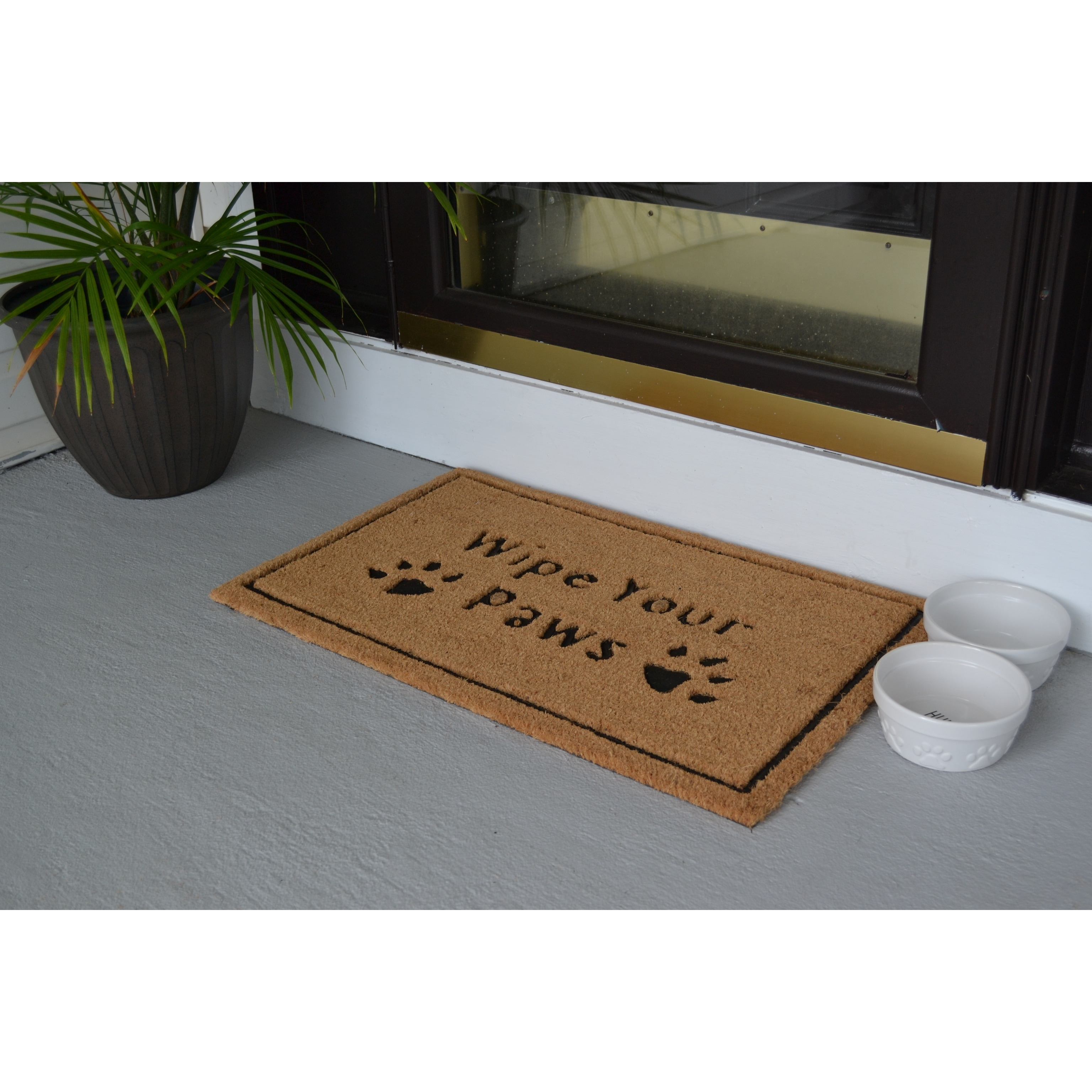 Wipe Your Paws Outdoor Coir Non Skid Doormat