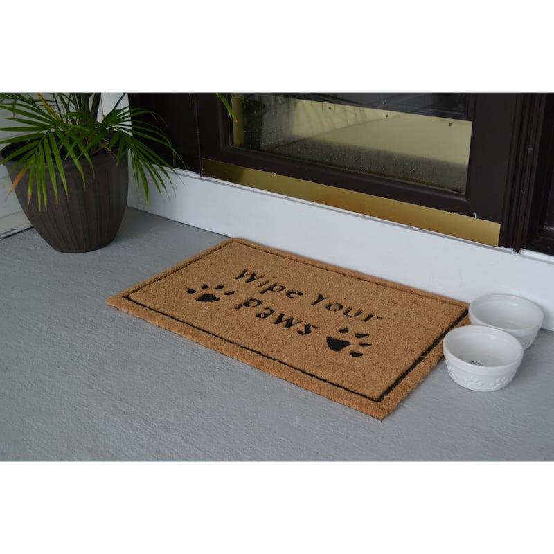Wipe Your Paws Outdoor Coir Non Skid Doormat