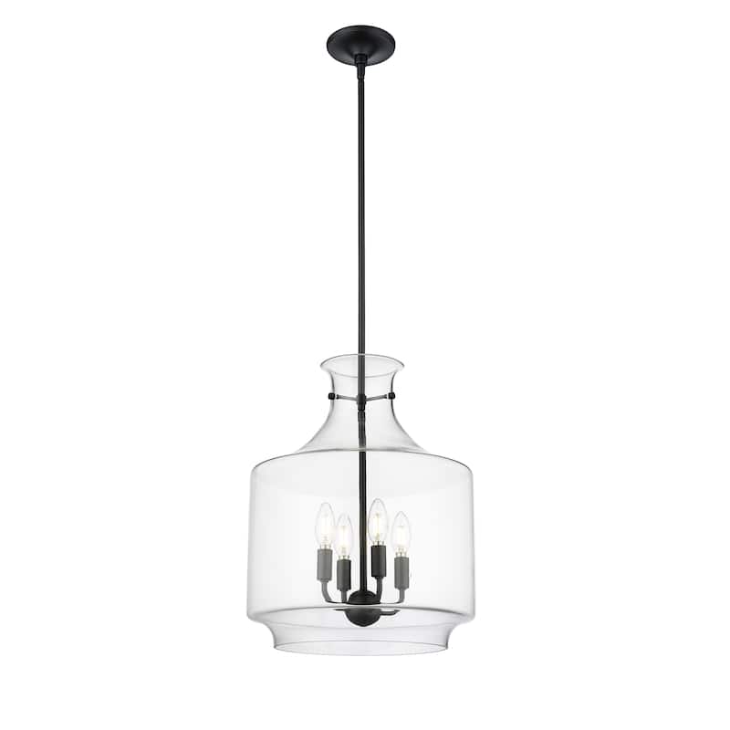 Mahannah Pendant Light - 15 - Matte Black