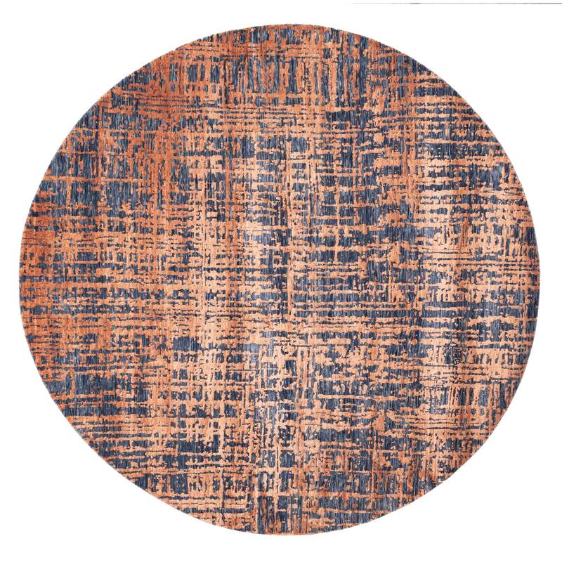 ECARPETGALLERY Hand-knotted Legacy Copper Silk, Wool Rug - 7'10 x 7'11