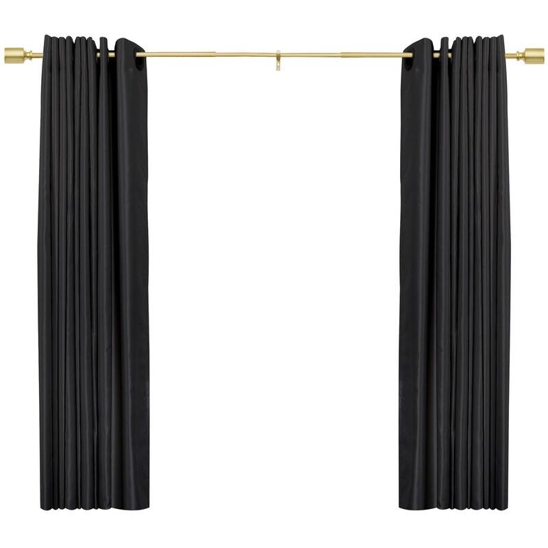 UTOPIA ALLEY Wall Mounted 3/4 Inch Curtain Rod - Curtain Rods For Windows 86 to 120 Inch, Adjustable Drapery Rods