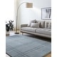 preview thumbnail 7 of 28, Keshaun Casual Solid Color Wool Area Rug Navy - 2' x 3'