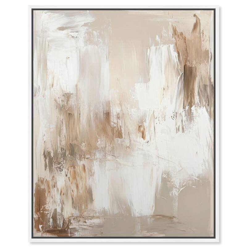 Latte Layers I Canvas by Art Remedy - White - 24" x 30"