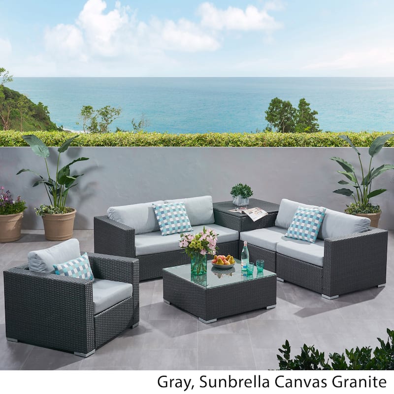 Santa Rosa Outdoor 7-piece Sectional Sofa by Christopher Knight Home