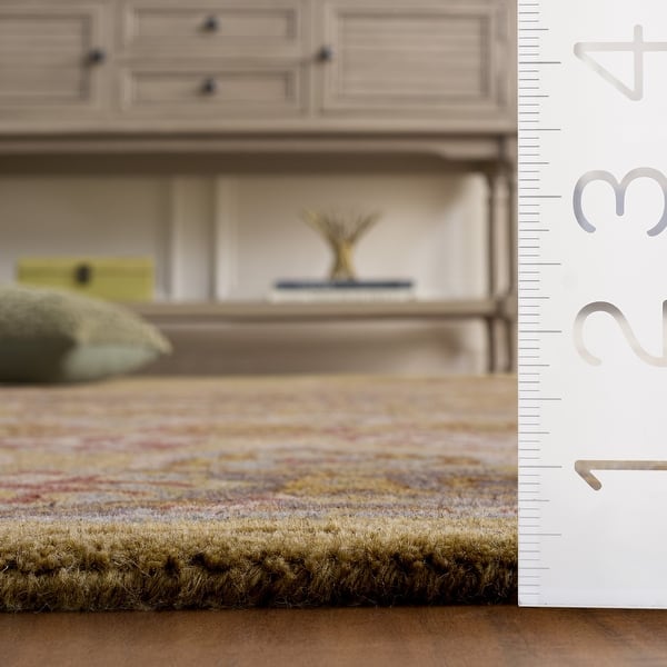 dimension image slide 1 of 2, SAFAVIEH Handmade Heritage Cassondra Traditional Oriental Wool Rug