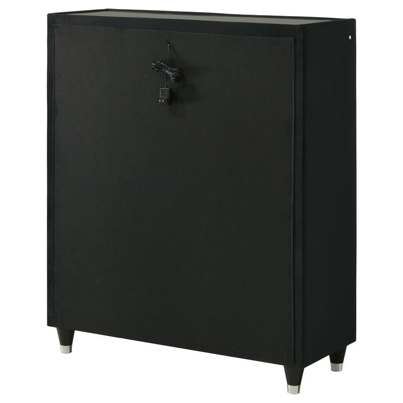 Lorient 5-drawer LED Chest of Drawers Black