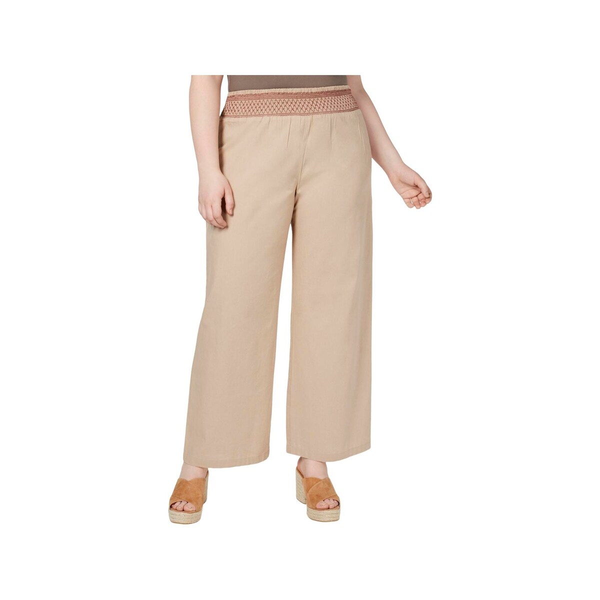 Shop Planet Gold Womens Juniors Casual Pants Plus Size Smocked