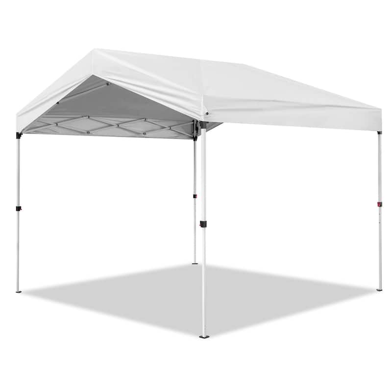 10x10 ft UV Resistant Canopy Pop-Up Gazebo Tent with Waterproof Oxford Fabric and Steel Frame