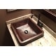 preview thumbnail 10 of 10, 19-in Rectangle Skirted Vessel Hammered Copper Sink (VREC19SKDB)