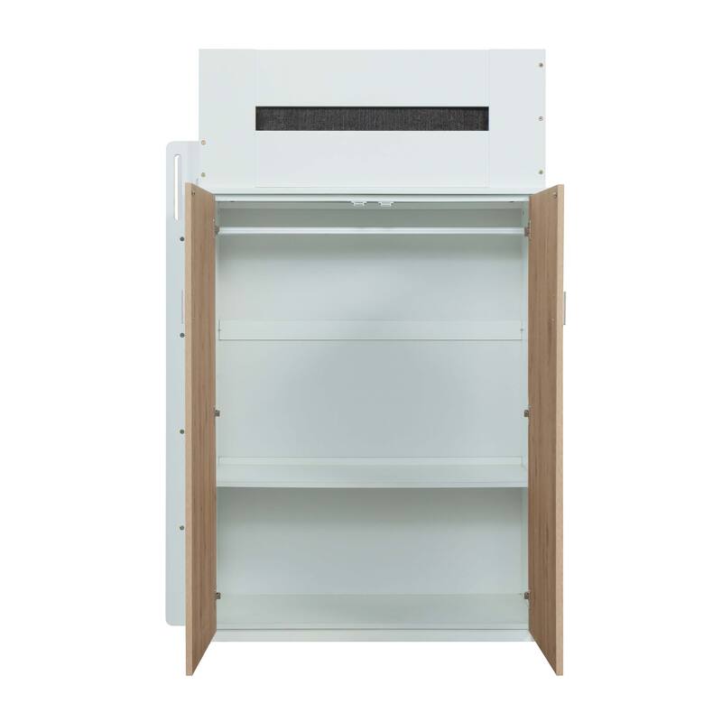 Spivey Twin Loft Bed with Built-in Desk