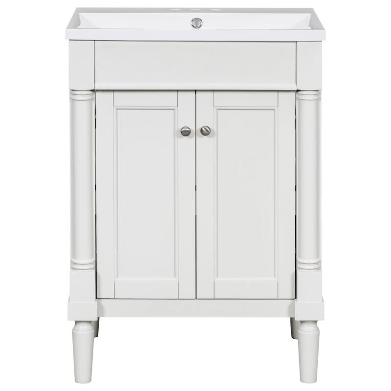 24'' Freestanding Bathroom Vanity Set with Shelf - 24" x 34" in.