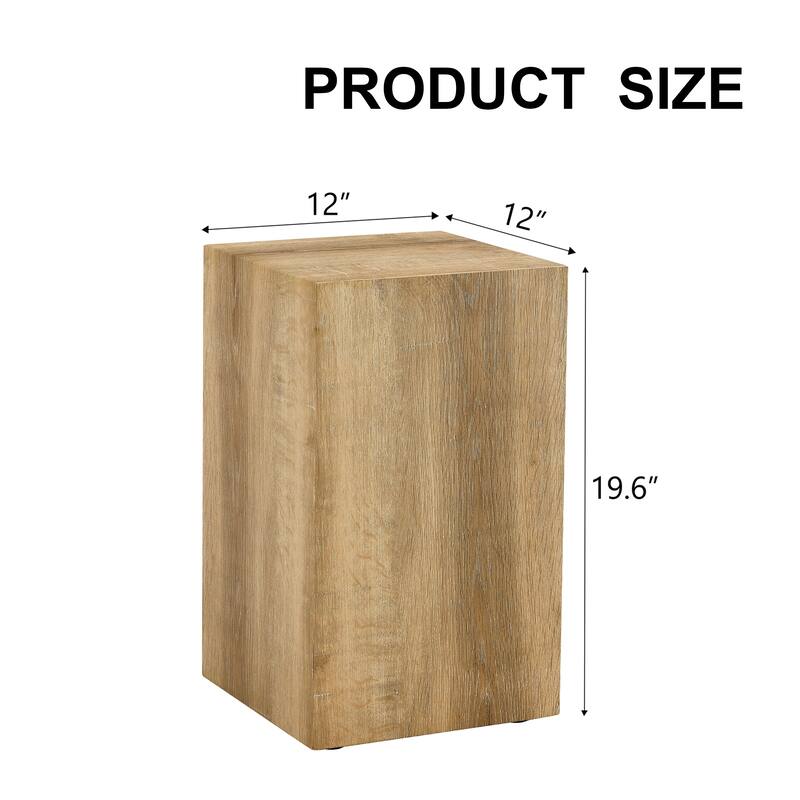 GDFStudio Elowen Light Wood Color Texture Coffee Table