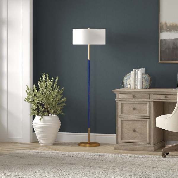 Simone 2 Light Floor Lamp with Fabric Shade On Sale Bed Bath Beyond 26483669