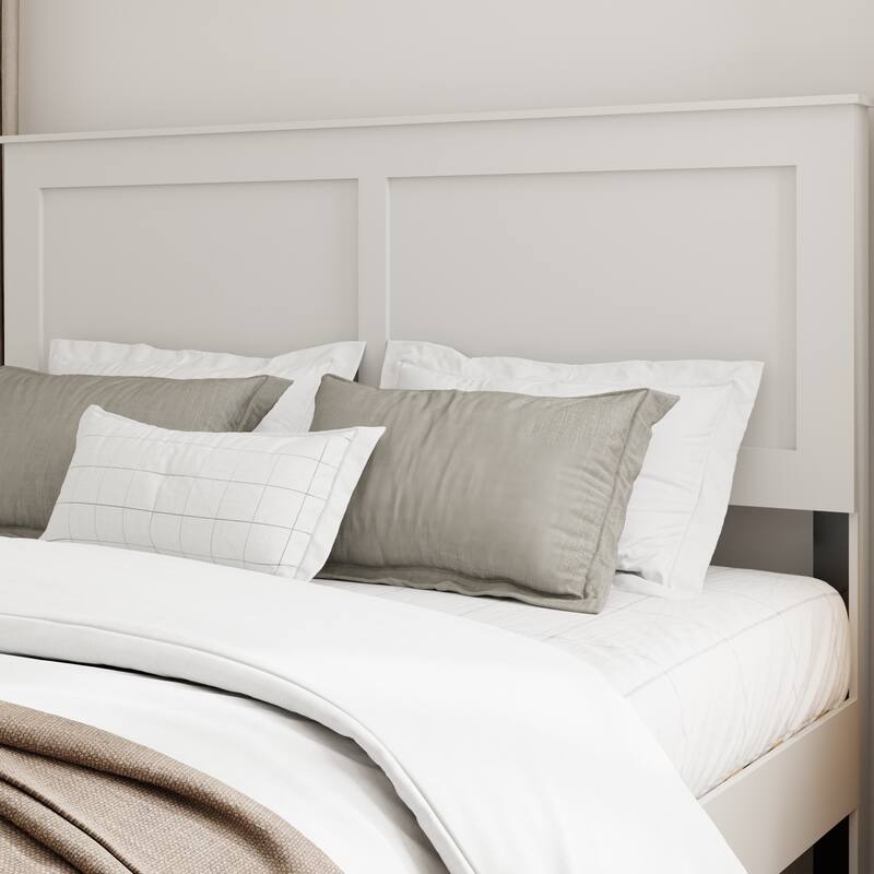 Wooden Platform Bed Frame with Large Under Bed Storage