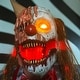 preview thumbnail 4 of 17, Haunted Hill Farm Haunted Hill Farm 6.9 ft. Motion-Activated I Scream Clown Halloween Animatronic by Tekky - Multi