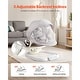 preview thumbnail 3 of 8, Light Grey Baby Swing Chair Metal Frame with 3 Gentle Swing Speeds and 3 Adjustable Seat Angles