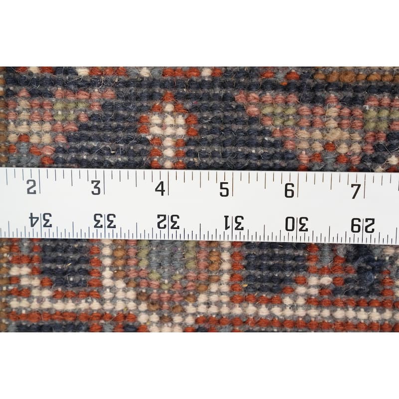 Hand Knotted Oriental 100% Wool Carpet Traditional Medallion Oranges & Rust Heriz (serapi) Area Rug - 5' 3'' X 2' 10''