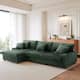 118.4"W Plush Modular Sectional Sofa with Pillows