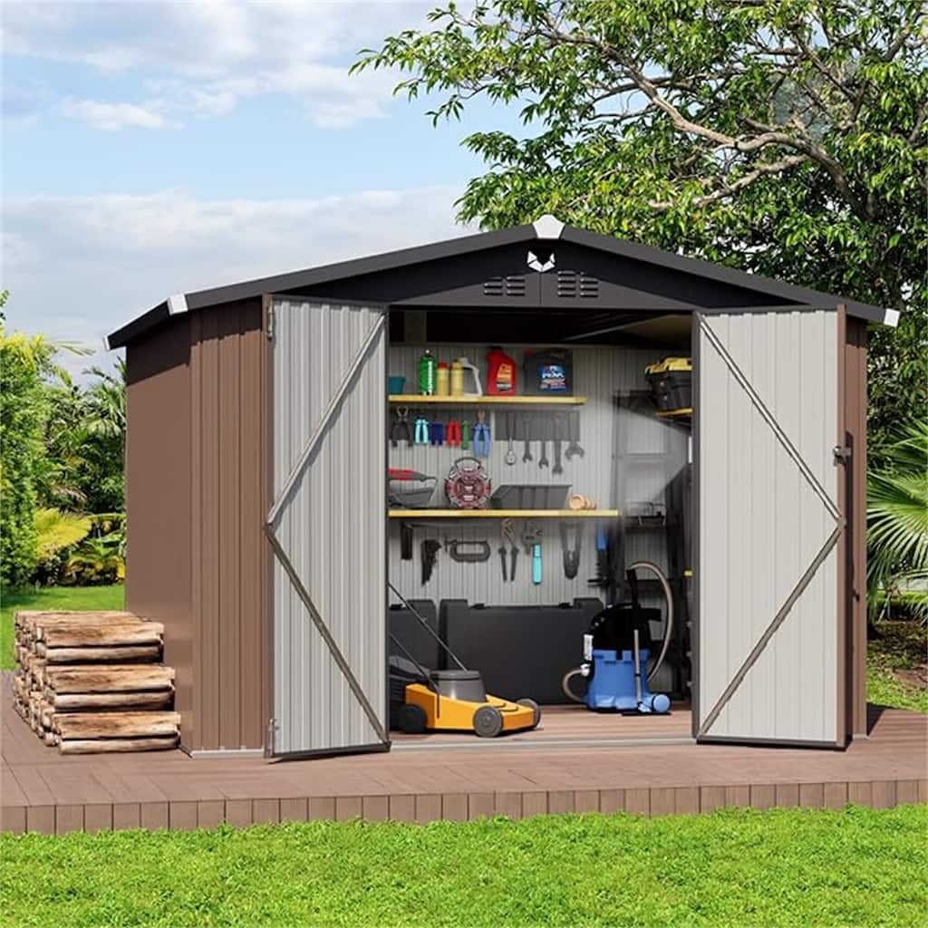 Metal Garden Sheds 10FTx8FT Outdoor Storage Shed